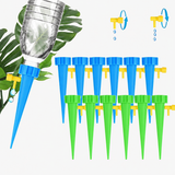 Adjustable self-watering spike