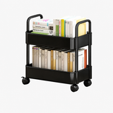 Mobile Bookshelf Cart with Wheels - Book Storage and Organization
