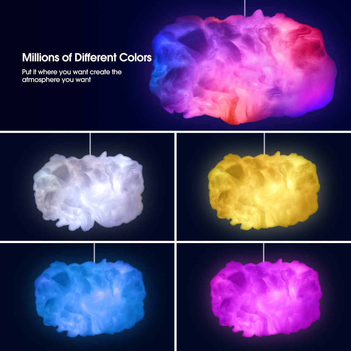 Dream Cloud Light – Music Sync RGB LED Lamp