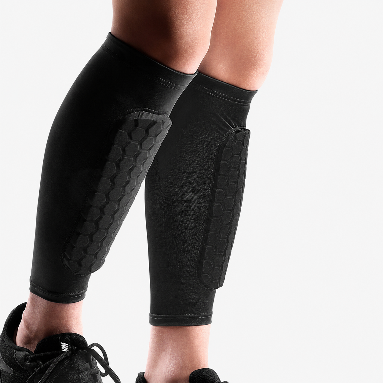 Honeycomb Compression Soccer Shin Guards (1 Pair)