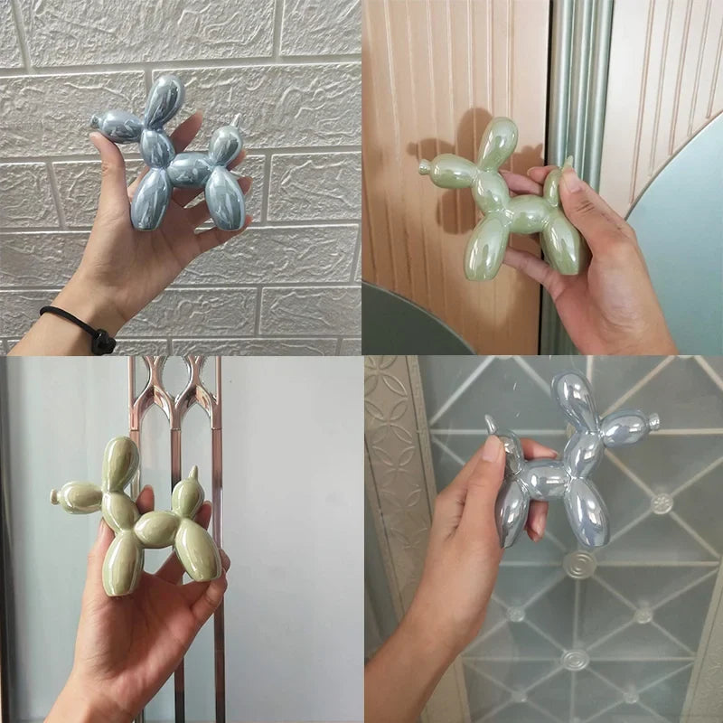 PuffyPooch - Ballon Hund Skulptur - Perleblå - house & garden - {{ product_tags }