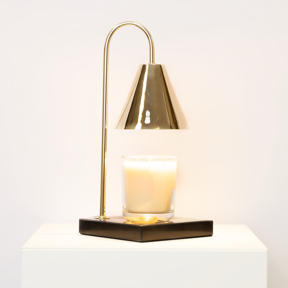 Marble Candle Warmer Lamp - Flameless Wax Melt Lamp with Timer