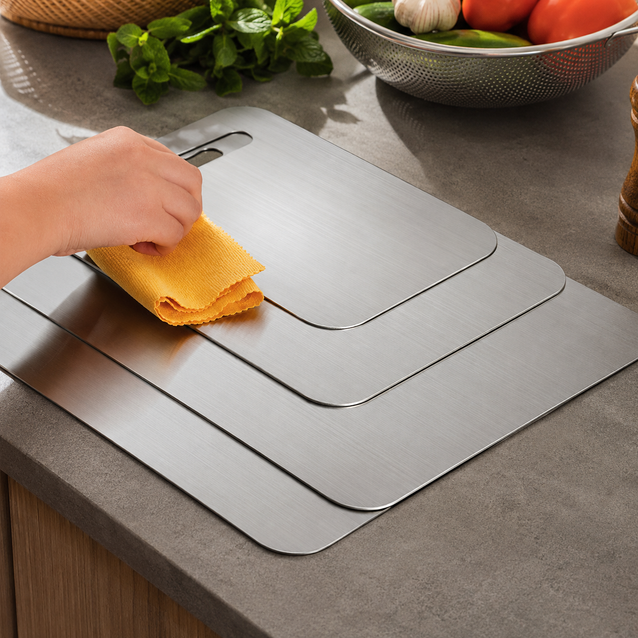 Stainless Steel Modern Cutting Board