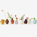 Mini Magnetic Ceramic Vases Fridge Magnets (12 Pieces)