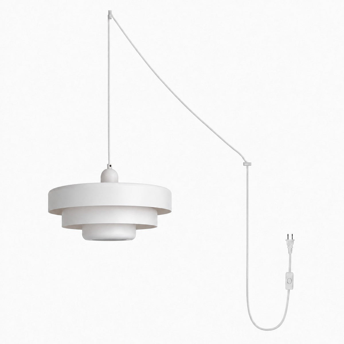 Retro Bauhaus Plug-In Pendant Light - Multi Color