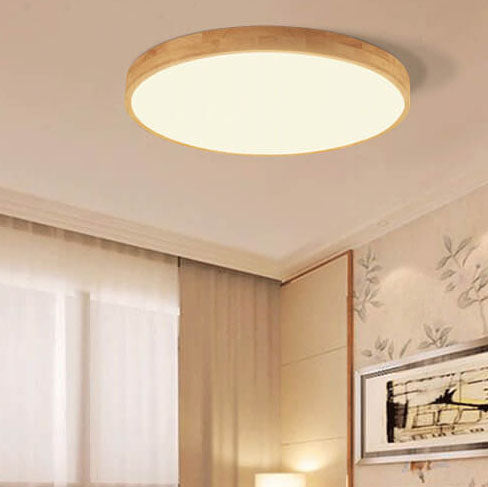Flush Mount Ceiling Light - Nordic Solid Wood LED