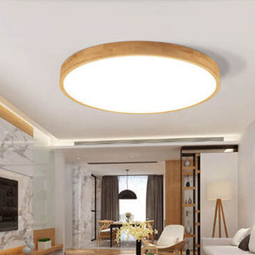 Flush Mount Ceiling Light - Nordic Solid Wood LED