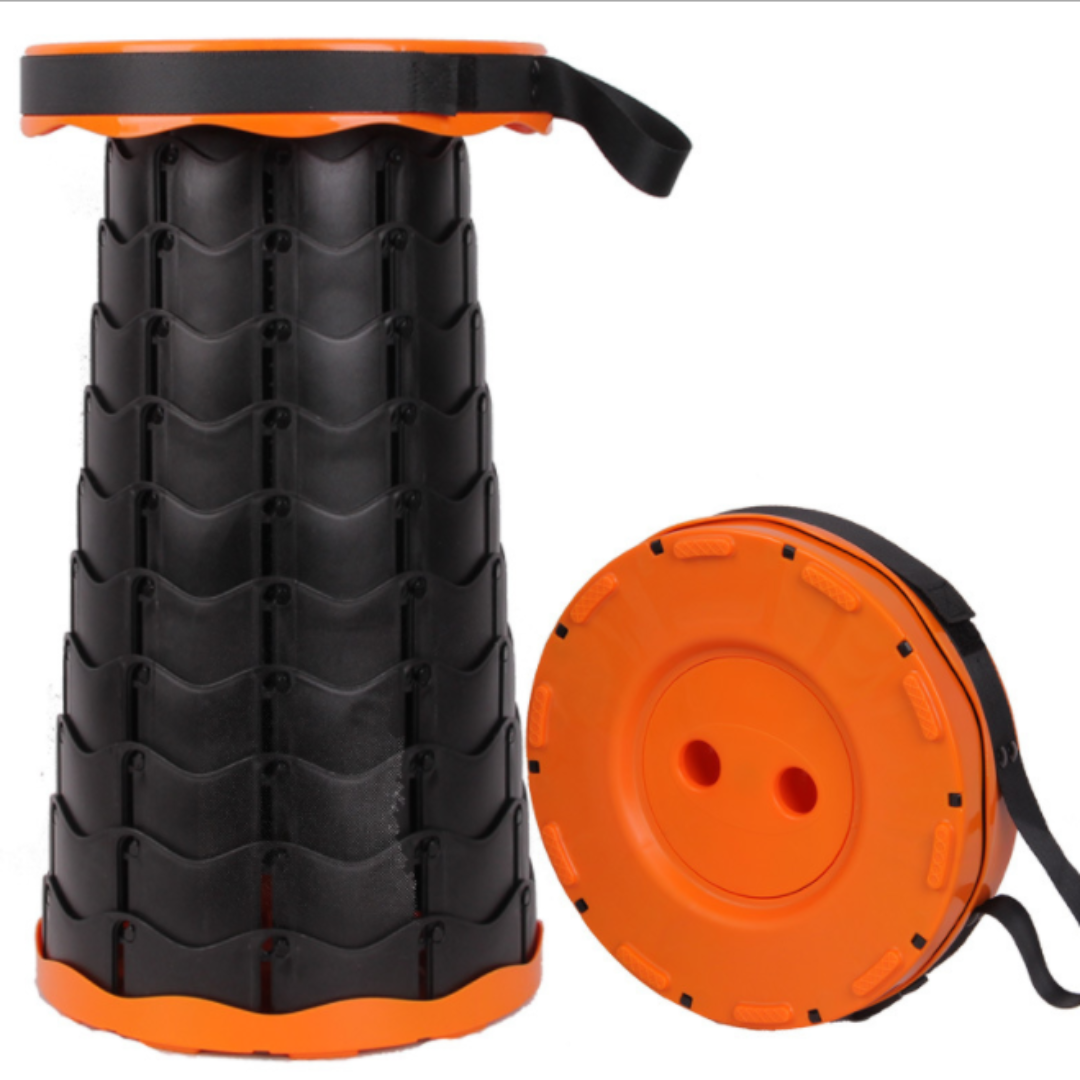 PortaFold | 2.0 Sammenklappelig taburet med 4 sædehøjder - Blandede farver Orange - house & garden - {{ product_tags }
