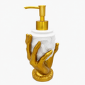 Luxury Sculptural Gold Hand Soap Dispenser