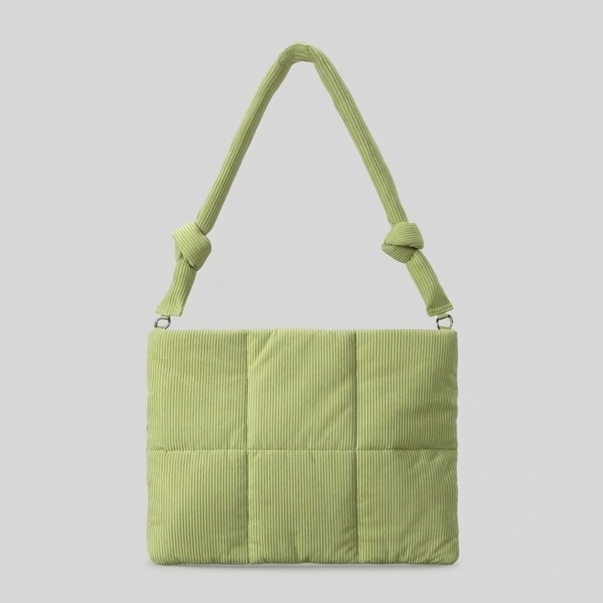 Corduroy Padded Shoulder Bag – Textured Everyday Commuter Bag