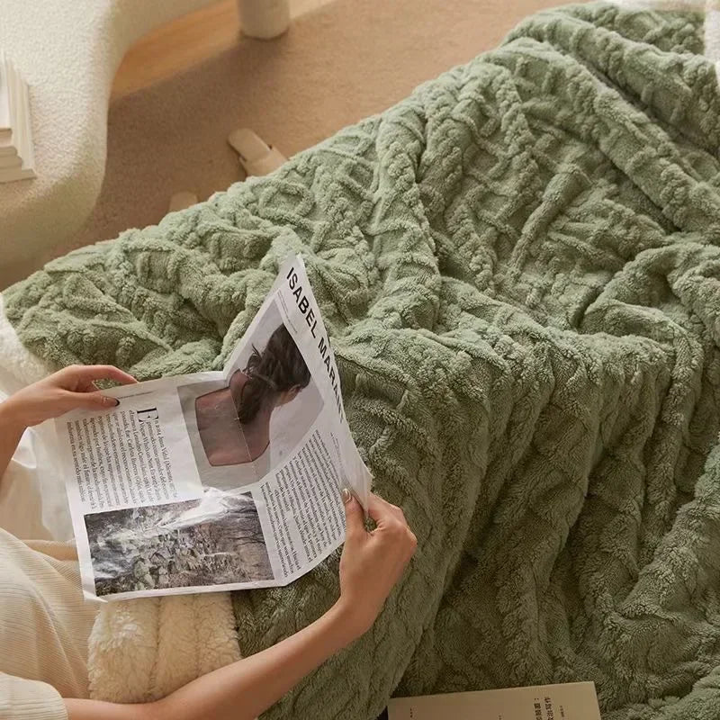 Thick Lambswool Winter Blanket - Ultra Warm Throw
