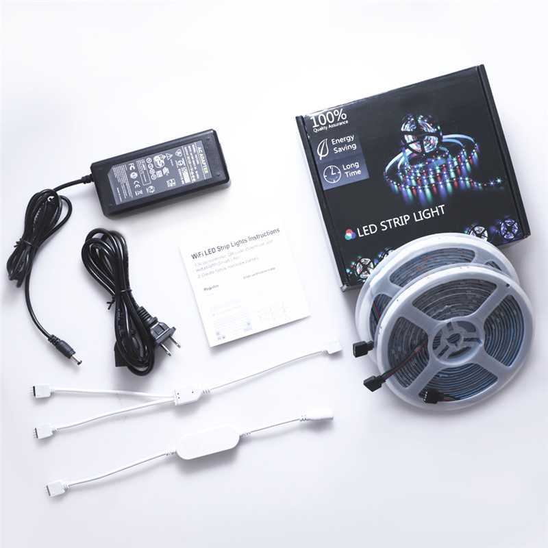 WiFi Smart RGB LED Strip Light – 32.8ft Waterproof