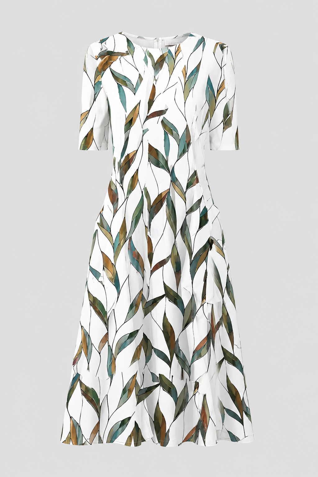 Women's A-Line Short-Sleeve Maxi Dress – Elegant Occasion Wear