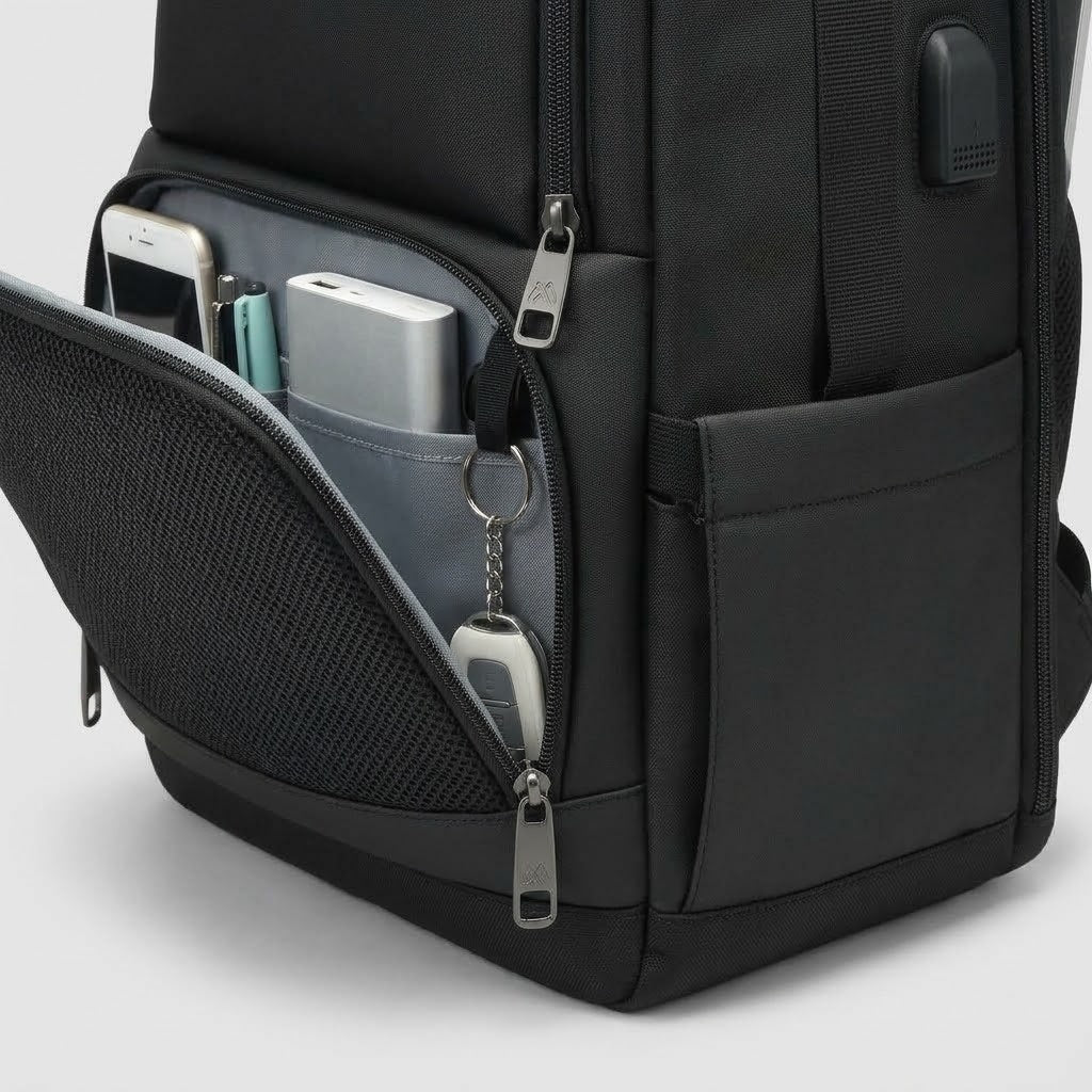 Waterproof Large Laptop Backpack - detail