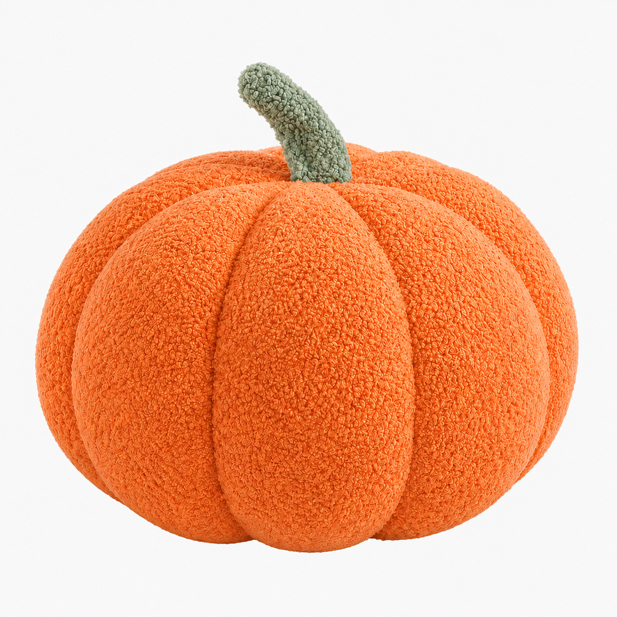 Plush Pumpkin Decorative Pillow - Soft Autumn and Halloween Decoration