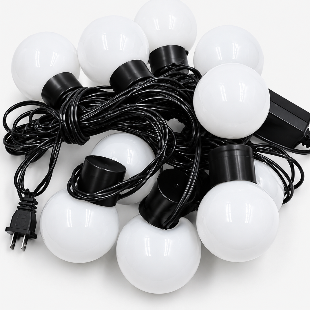 USB Terrace String Lights – Waterproof Warm White Patio Decor