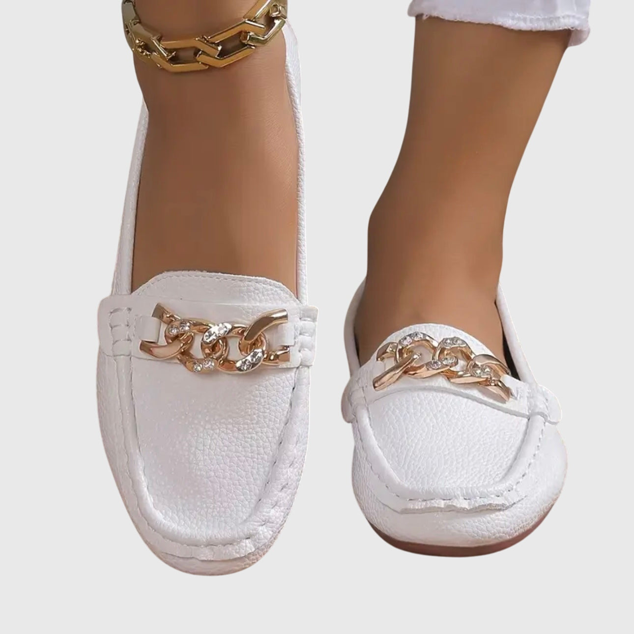 Women’s Chain Detail Moccasin Loafers