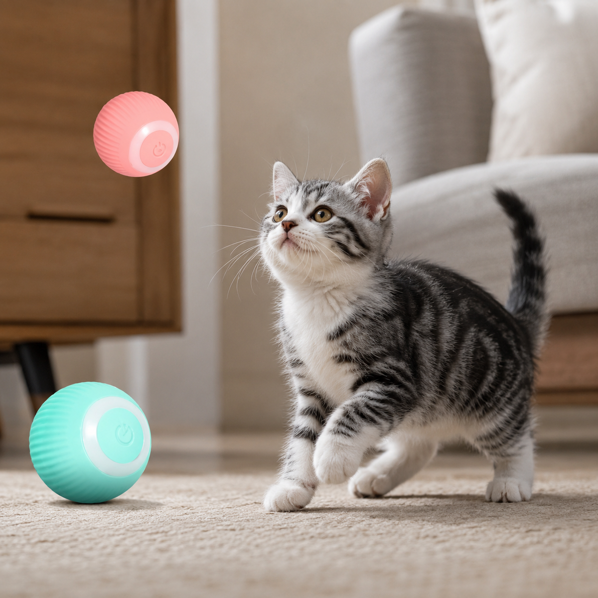 2-in-1 Interactive Hunting Simulator Cat Toy