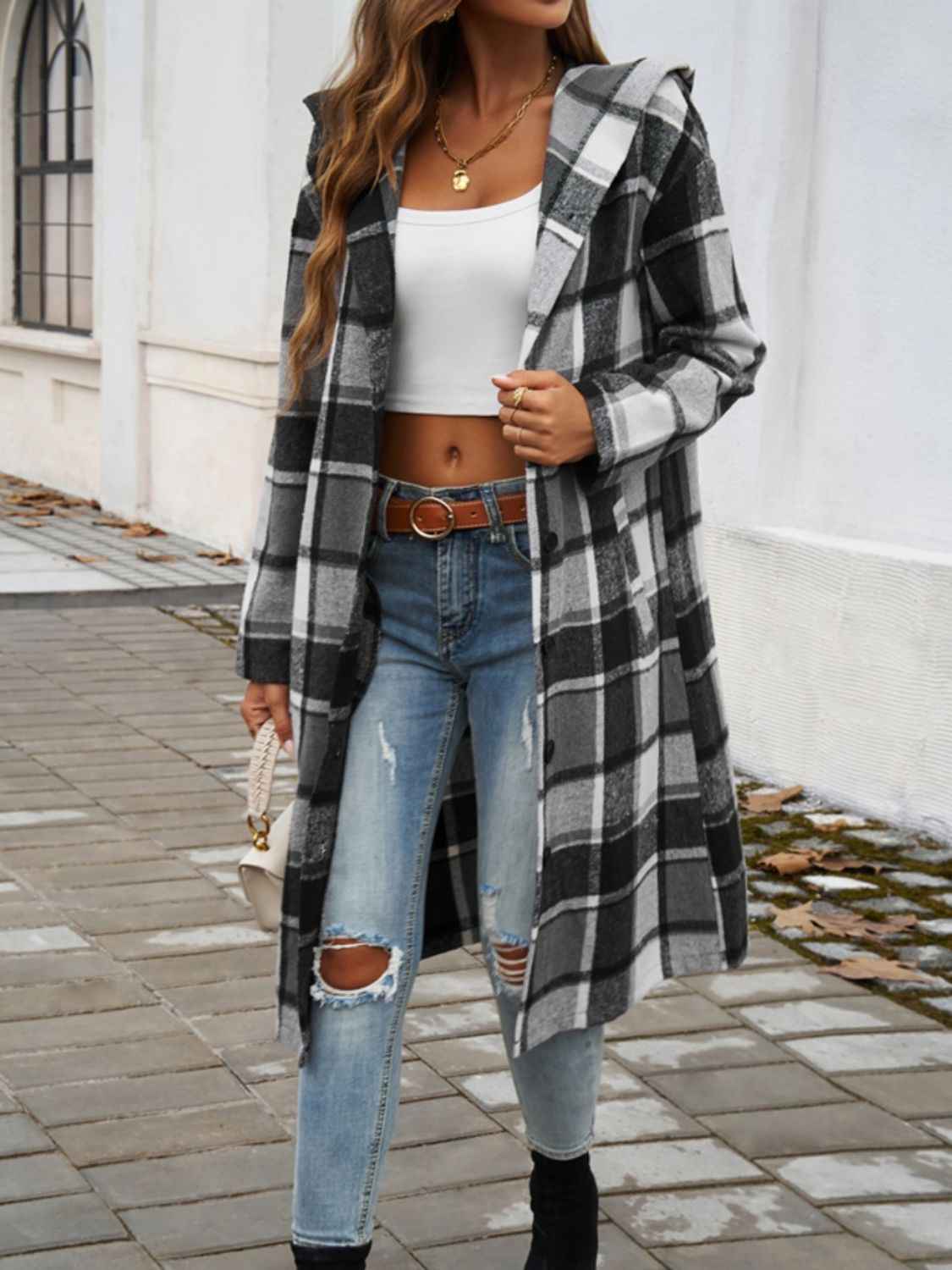 Oversized Winter Scarf Dark Grey