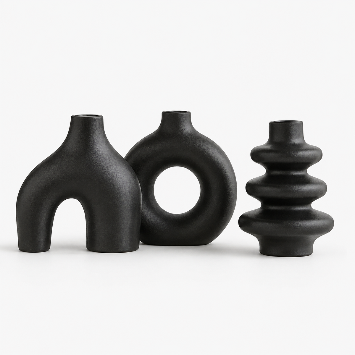 Boho Ceramic Vase Set (Trio)