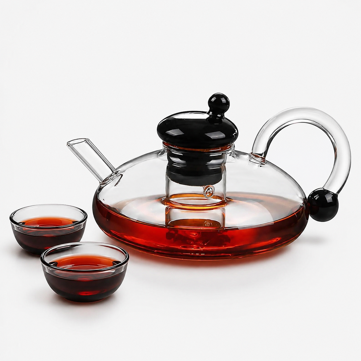 600ml Semi-Automatic Glass Teapot Set