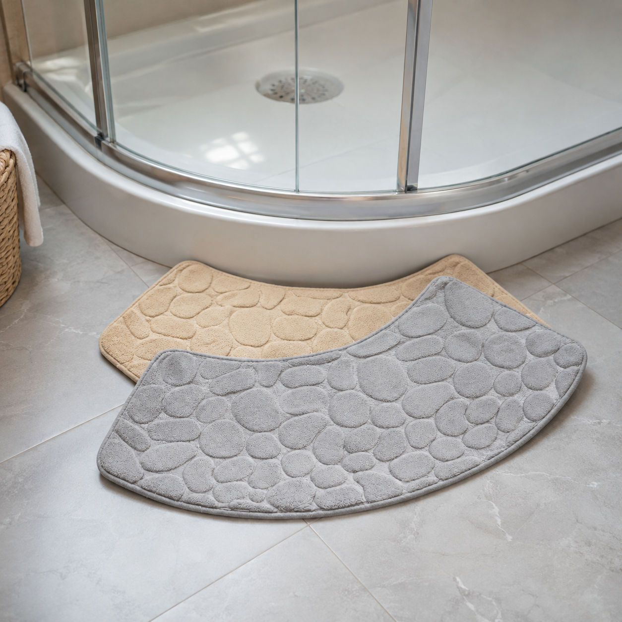 Non-Slip Paved Pattern Bath Mat