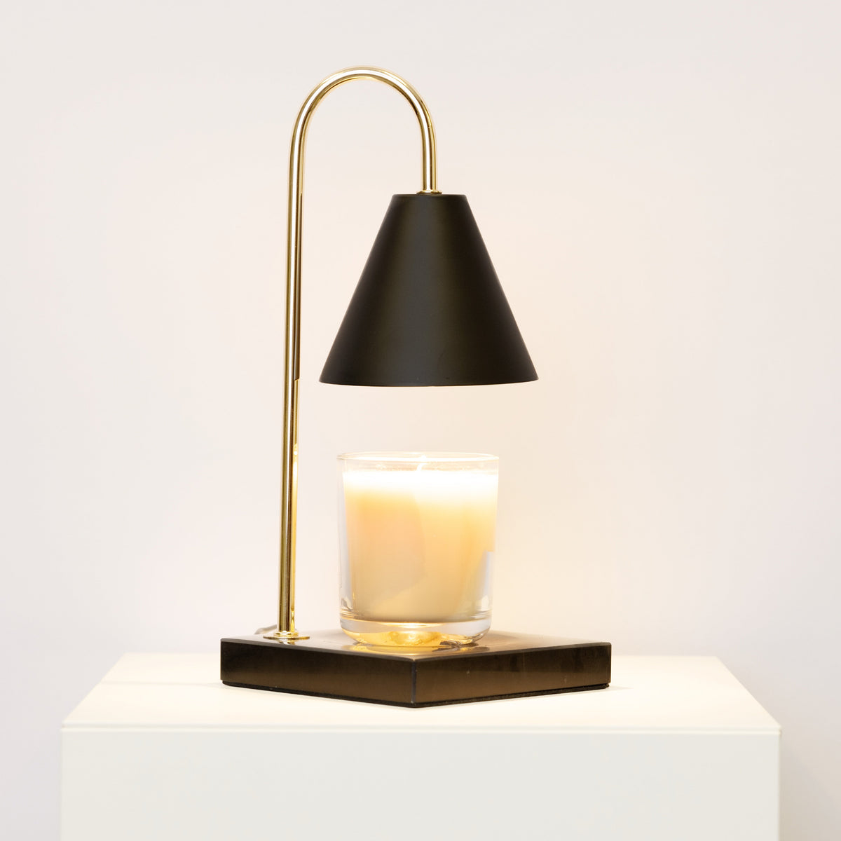 Marble Candle Warmer Lamp - Flameless Wax Melt Lamp with Timer