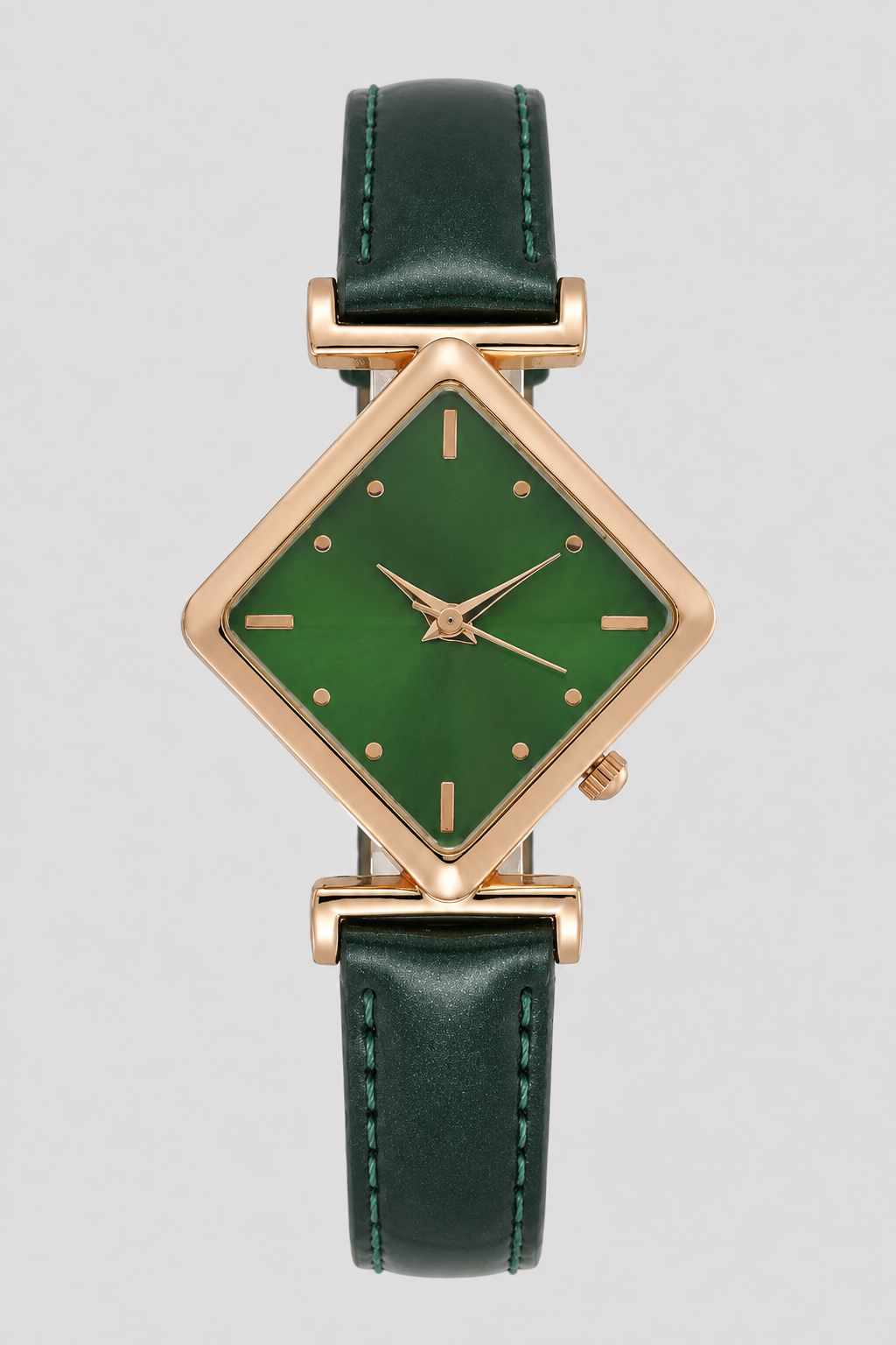 Elegant Geometric Diamond Women's Watch