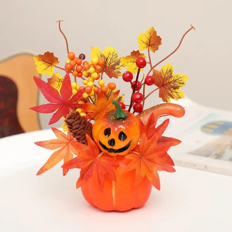 GhostlyGourd - Halloween Decoratief Ornament met Pompoen-geïnspireerd Ontwerp