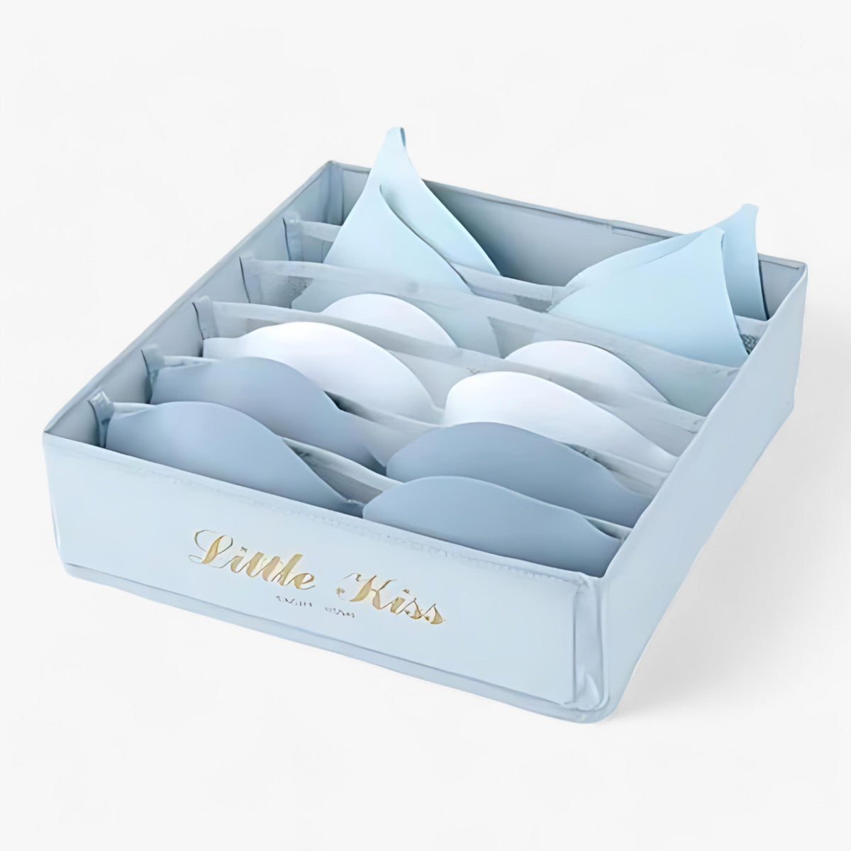 Caja pieghevole per biancheria intima - Divisore per cassetti con accesso facile - 6 scomparti blu - accesso biancheria caja caja pieghevole cassetti divisore facile home & garden wardrobe organizer - Concept Palermo