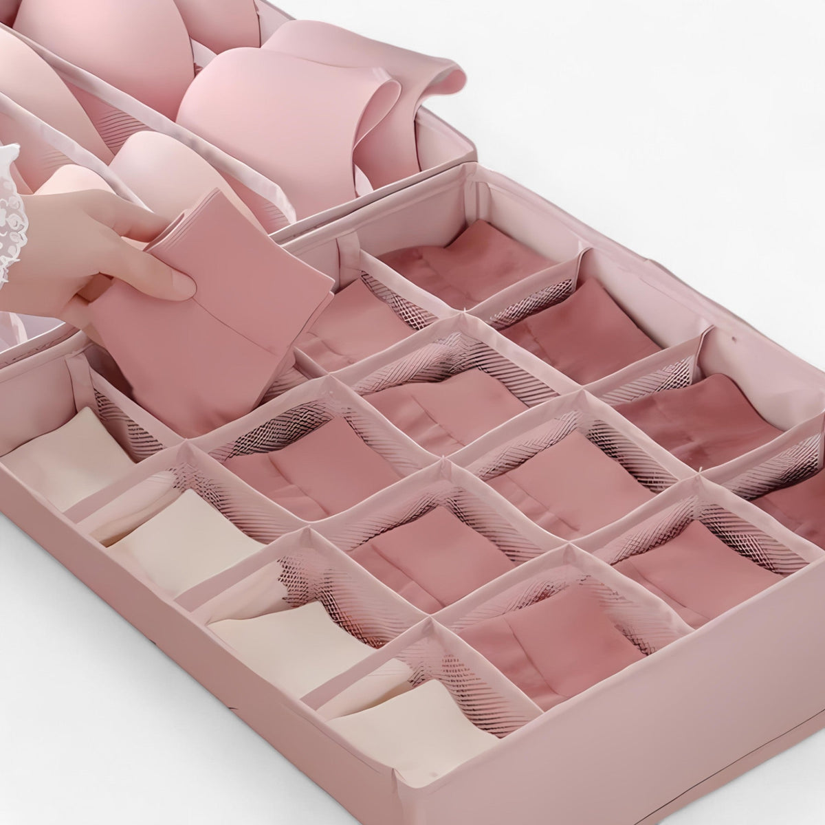 Caja pieghevole per biancheria intima - Divisore per cassetti con accesso facile - - accesso biancheria caja caja pieghevole cassetti divisore facile home & garden wardrobe organizer - Concept Palermo