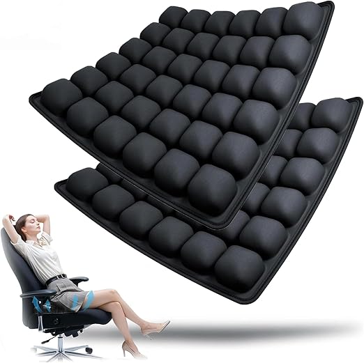 Inflatable Seat Cushion - Ergonomic Air Cushion with 36 Air Cells