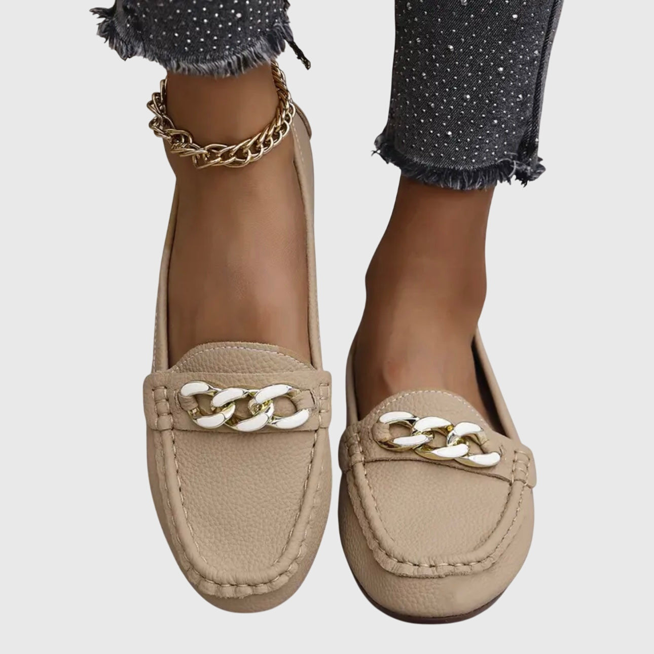 Women’s Chain Detail Moccasin Loafers