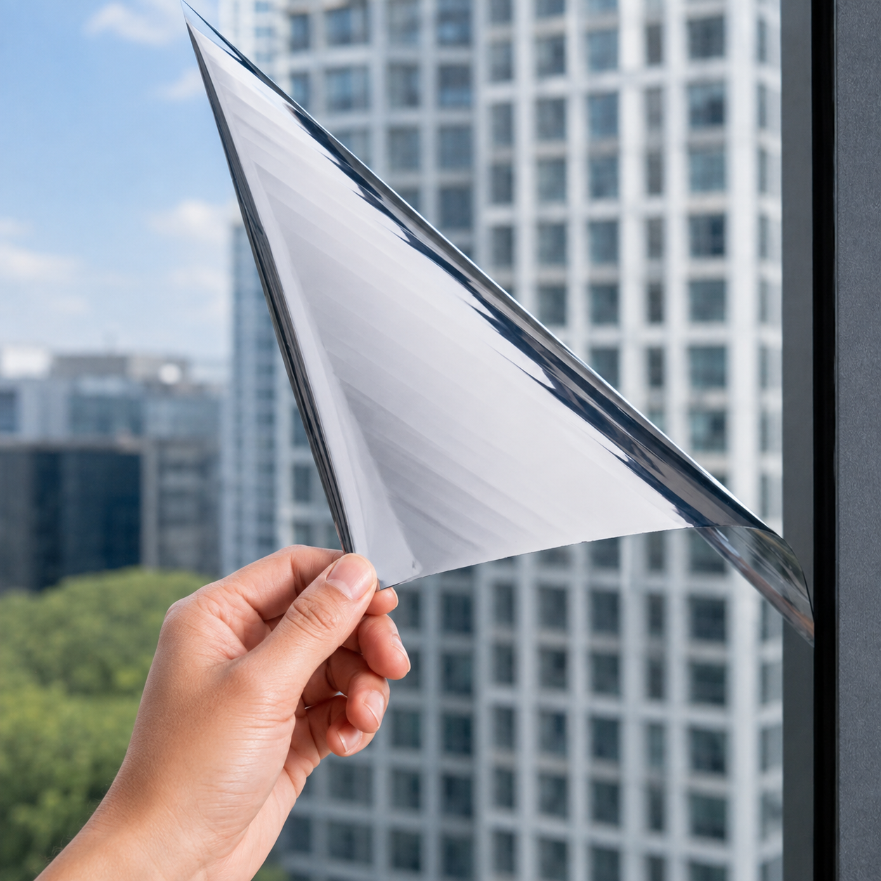 One-Way Mirror Window Privacy Film