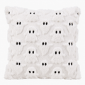 Halloween Cushion Cover with Ghost and Pumpkin Motif
