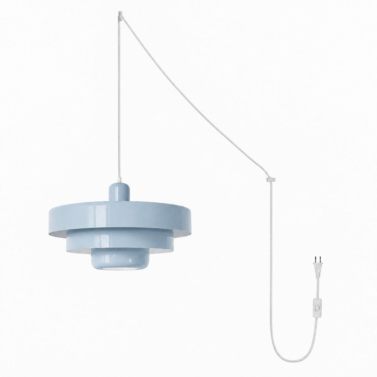 Retro Bauhaus Plug-In Pendant Light - Multi Color