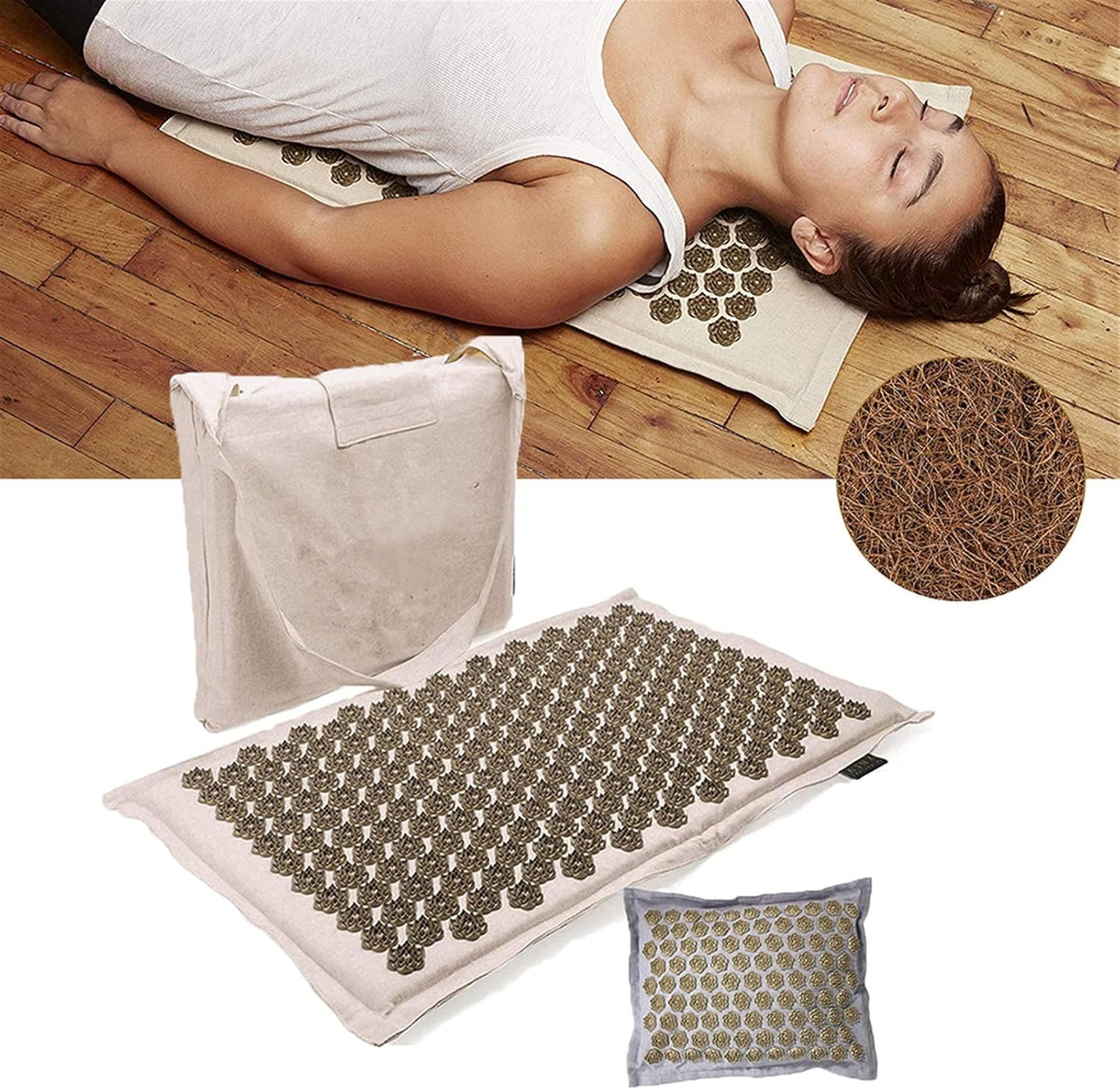 Acupressure Mat & Pillow Set - 5500 Pressure Points