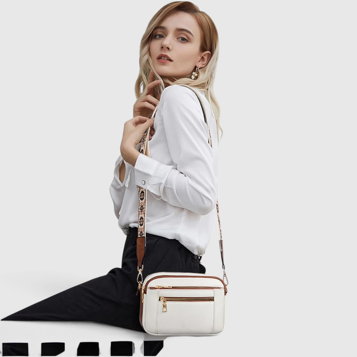 Women's Casual Crossbody Bag - Everyday Shoulder Bag