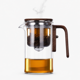Magnetic Separation Glass Teapot