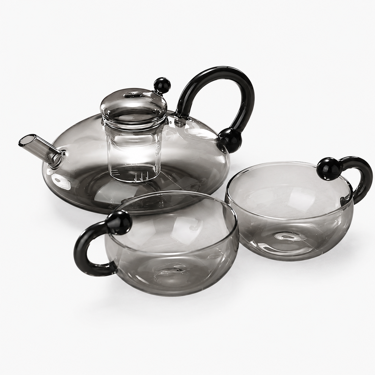 600ml Semi-Automatic Glass Teapot Set