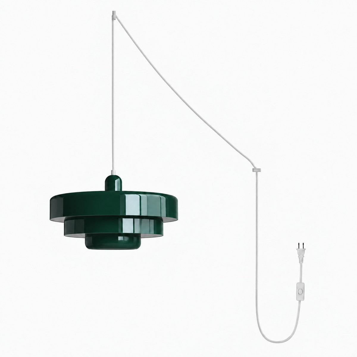 Retro Bauhaus Plug-In Pendant Light - Multi Color