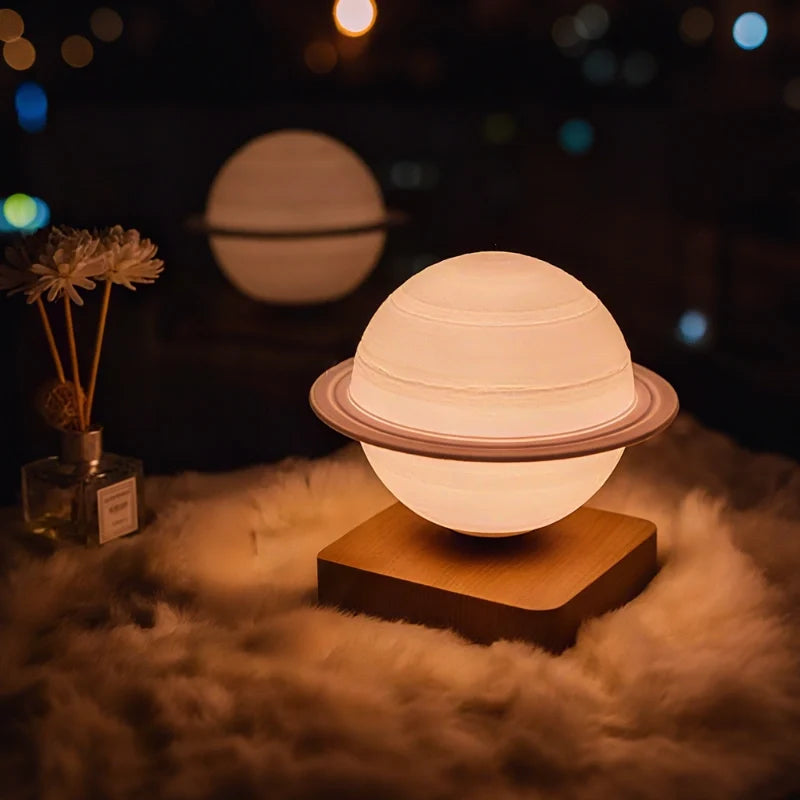 EtherealOrbit Levitating Lamp – Magnetic Floating Moon & Saturn Light