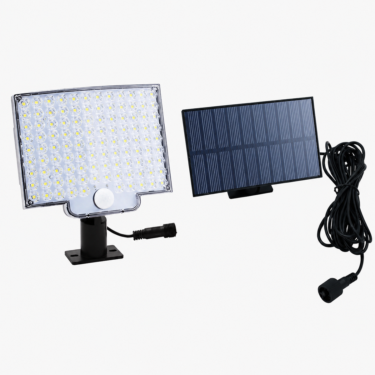 106-LED Solar Outdoor Motion Sensor Light with Detachable Panel