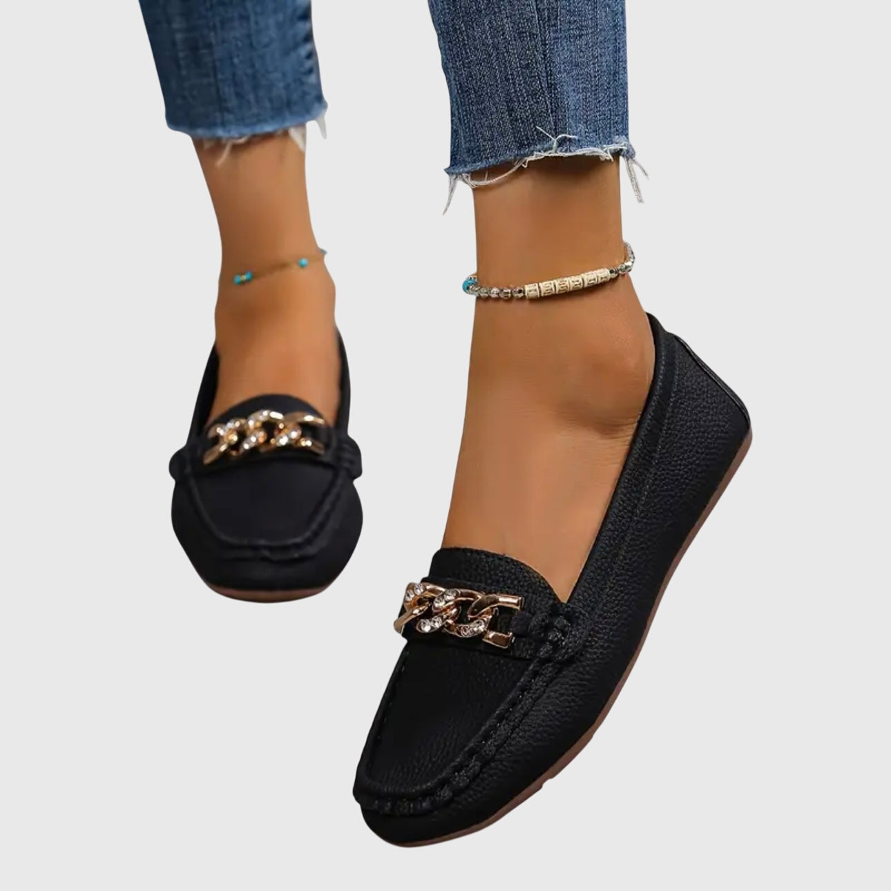 Women’s Chain Detail Moccasin Loafers