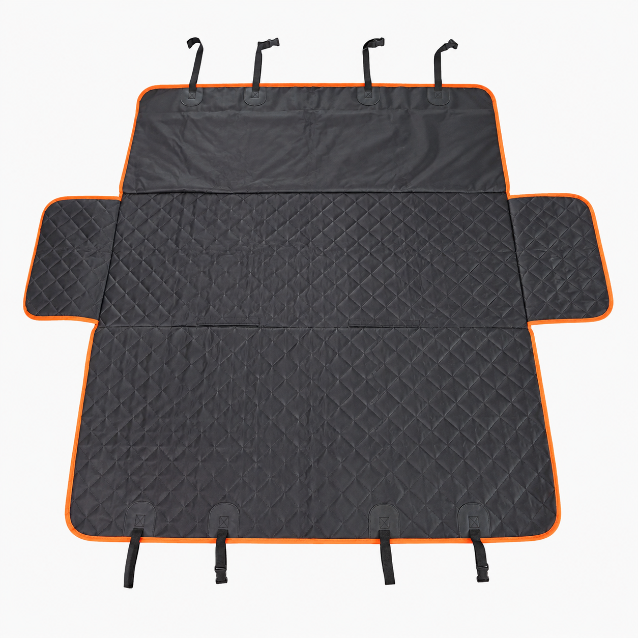 Waterproof Black Car Seat Cover for Dogs - Universal, Extendable, Non-Slip, Full Protection