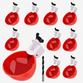 10 Pcs Automatic Chicken Waterer Cups with Drill Bit