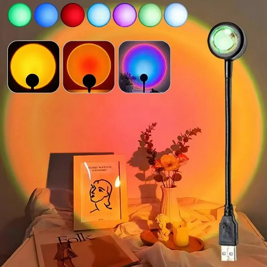 Sunset Projection Lamp – Rainbow Prism Ambient Light