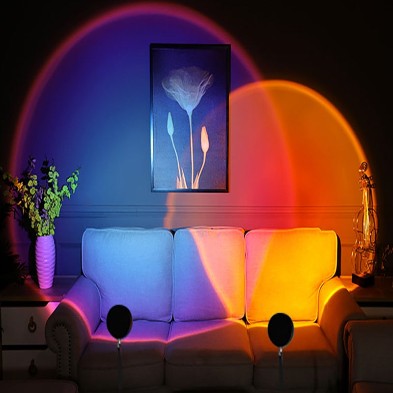 Sunset Projection Lamp – Rainbow Prism Ambient Light