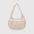 Quilted Crescent Hobo Bag – Diamond-Stitch Shoulder Bag