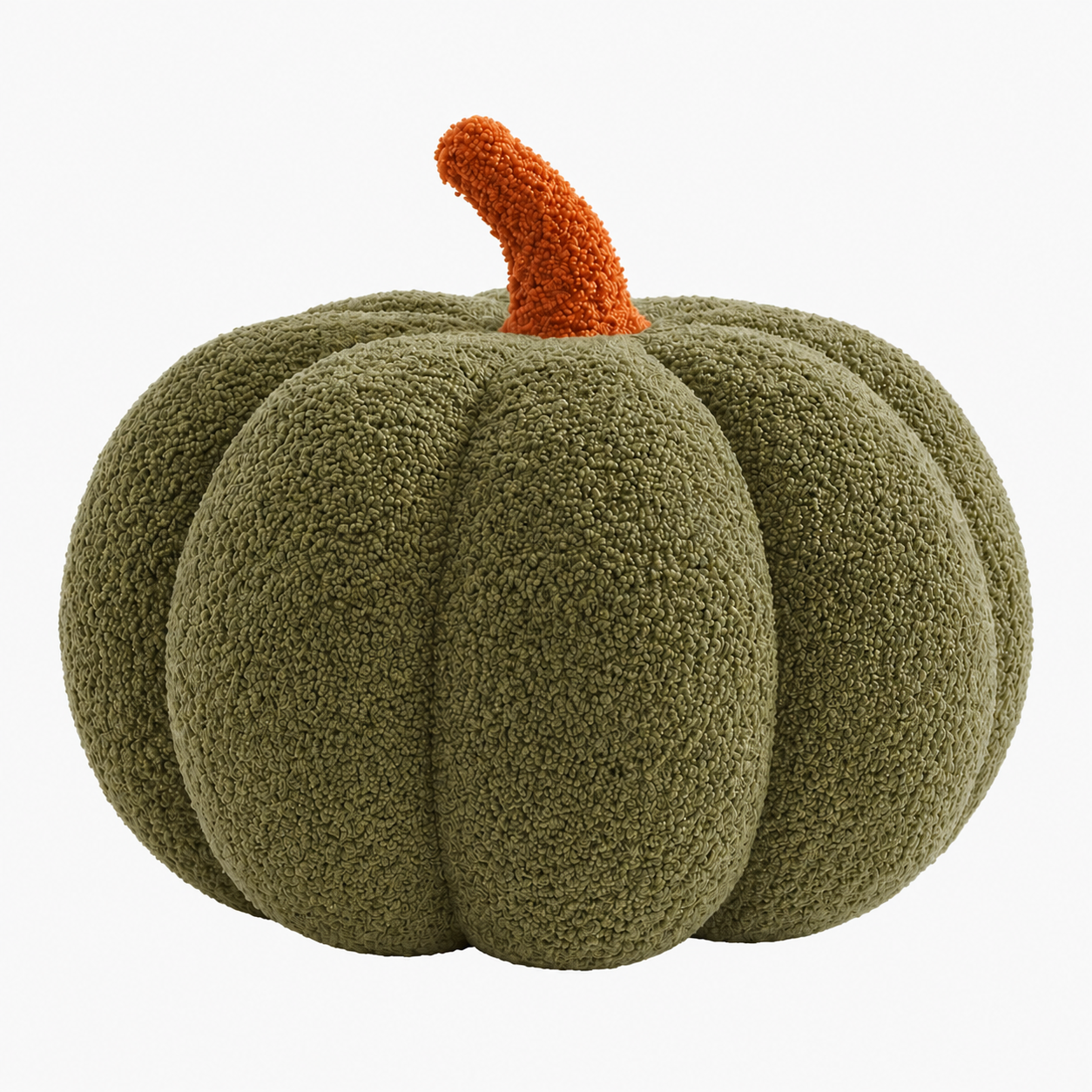 Plush Pumpkin Decorative Pillow - Soft Autumn and Halloween Decoration